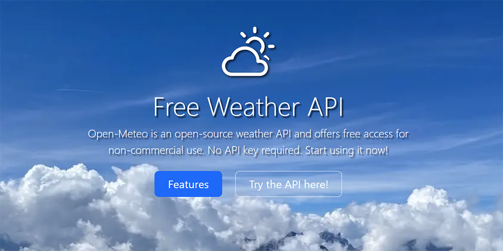 openmeteo screenshot سرویس Open-Meteo
