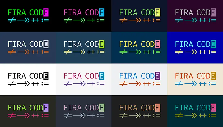 firacode فونت firacode