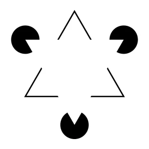 kanizsa triangle ادراک بصری در مثلث کانیسا