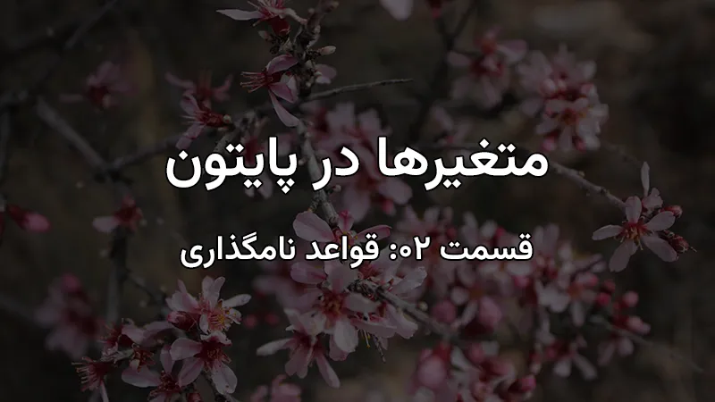 نامگذاری متغیرها در پایتون